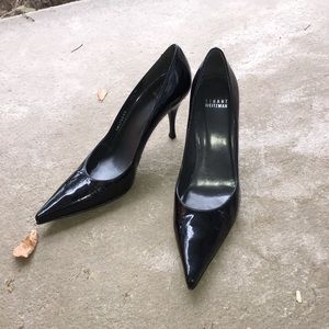 Stuart Weitzman Black patent leather pumps